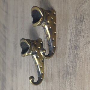 Brass Jester/Elf shoe Taper Candle Holders